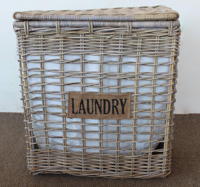 Natural Laundry Basket With Liner